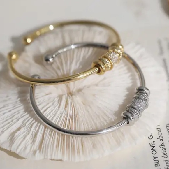 New Classic Silver Tone Cuff Bracelets - Picture 2 of 6